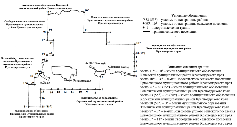 Закон Краснодарского края от 31.07.2024 N 5173-КЗ "О внесении изменений в Закон Краснодарского края "Об установлении границ муниципального образования Брюховецкий район, наделении его статусом муниципального района, образовании в его составе муниципальных образований — сельских поселений — и установлении их границ"